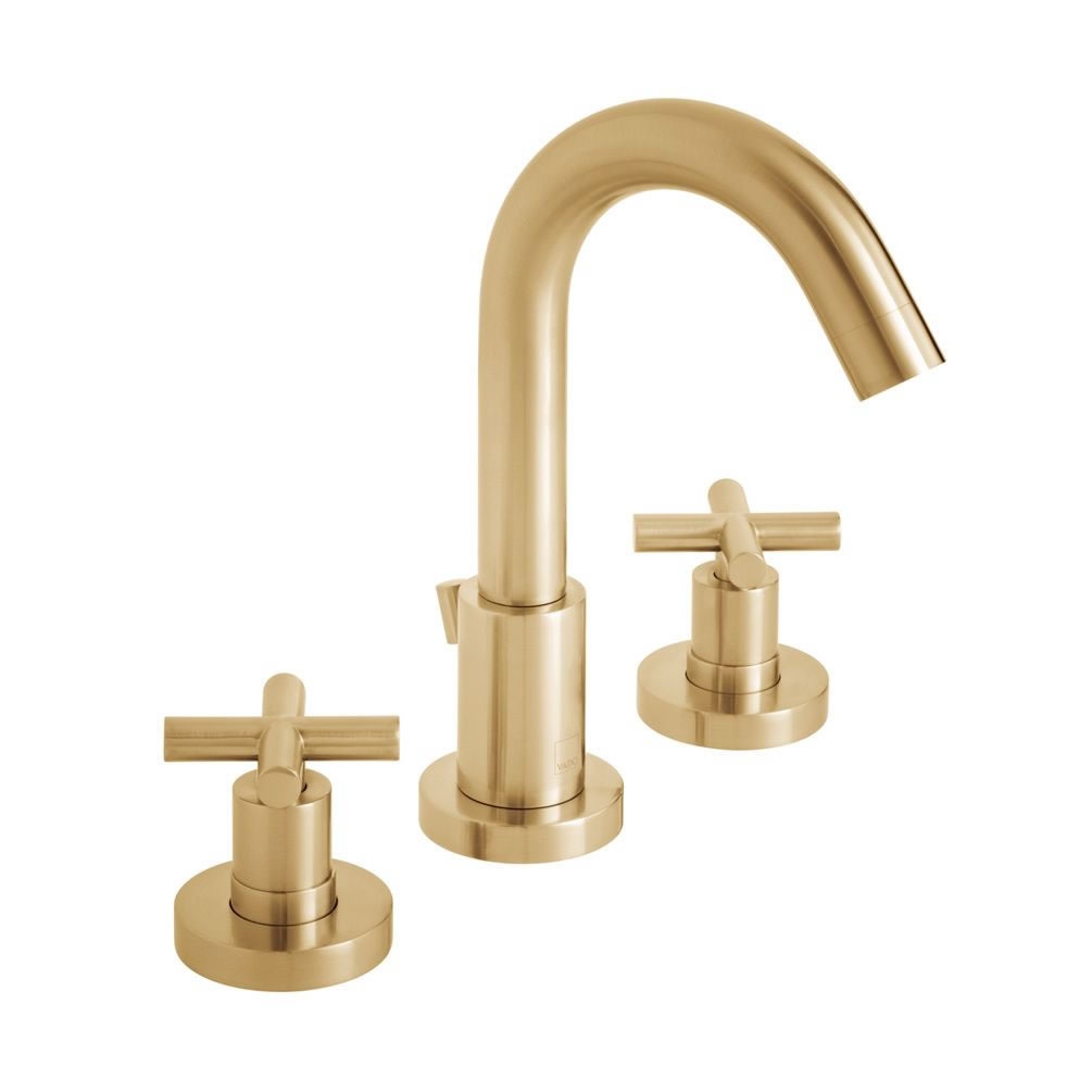Cutout image of Vado Individual Elements Brushed Gold Basin Mixer & Waste